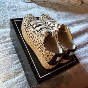 Nordstrom Leopard Print Lace-Up Sneakers